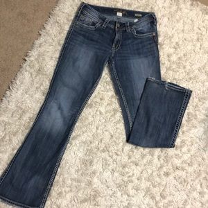 Silver Suki Surplus Bootcut jeans. Worn. Medium wash